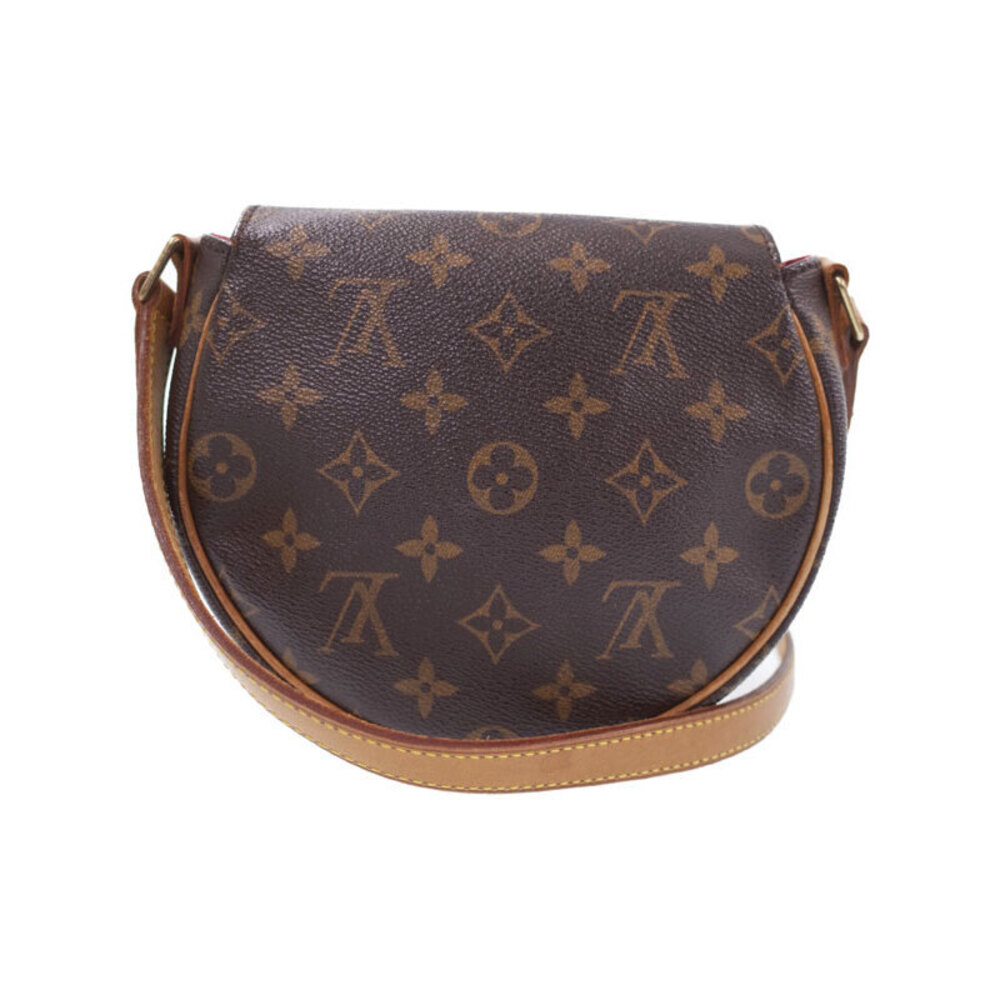Louis Vuitton Monogram Leather Brown Tan Blanc White Shoulder Bag - Picture 2 of 8